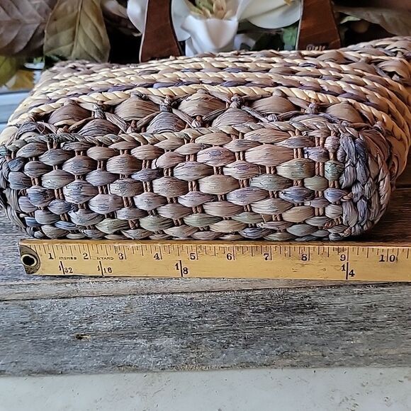 Handmade cornhusk top handle purse - Picture 5 of 9